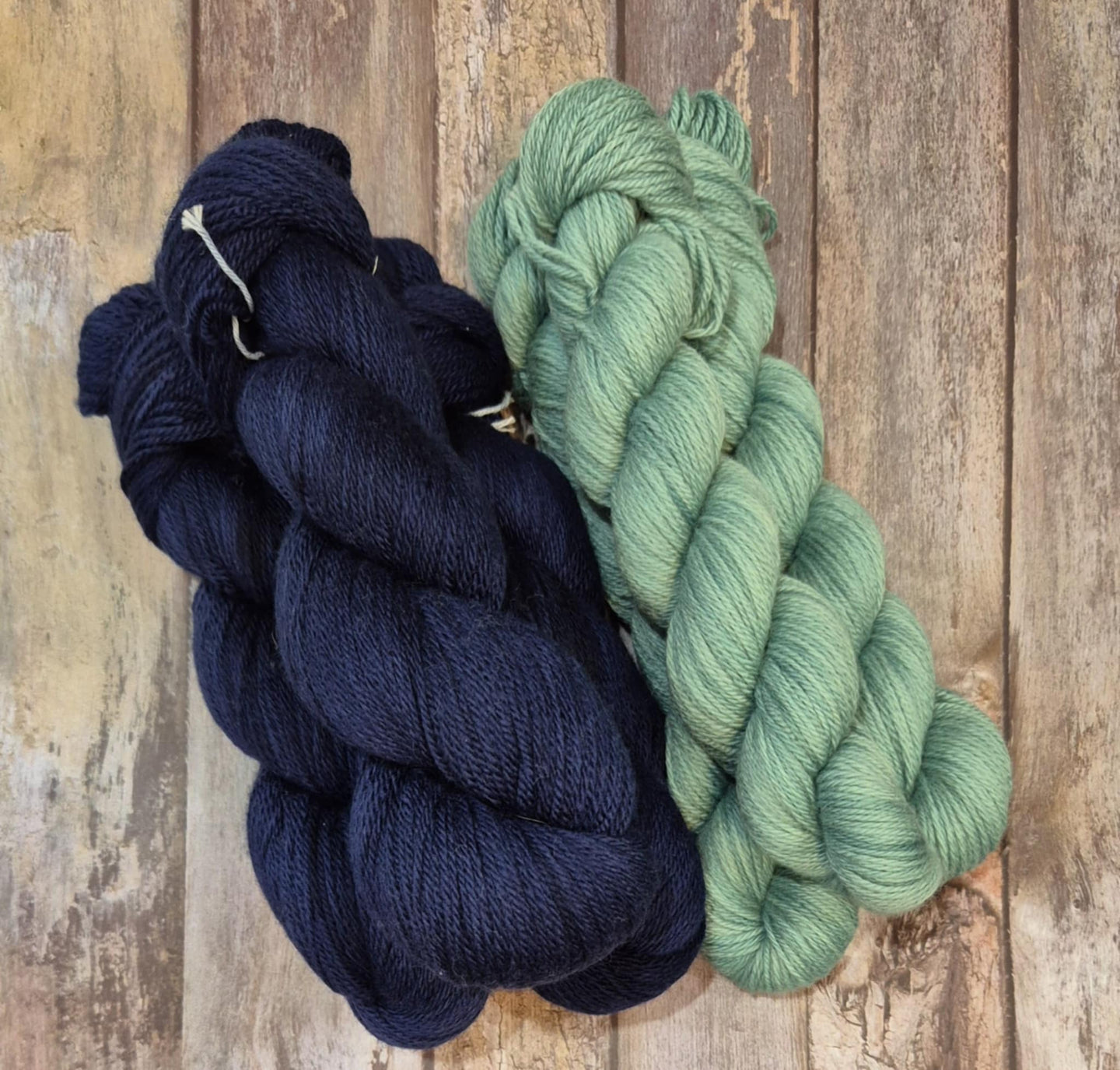 Fibonacci Cowl Set - Night Drop & Mellow (Sphinx Sport 5ply) (Dyed as Ordered if Not in Stock)