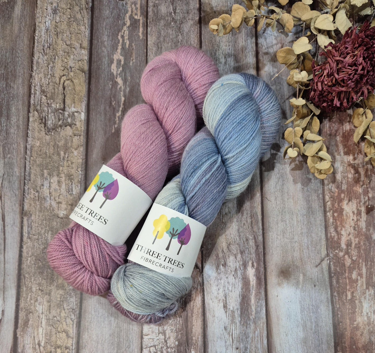Perfect Pairing - Aroma/Twilight (Fledgling 4ply Sock - SW Merino / Nylon)