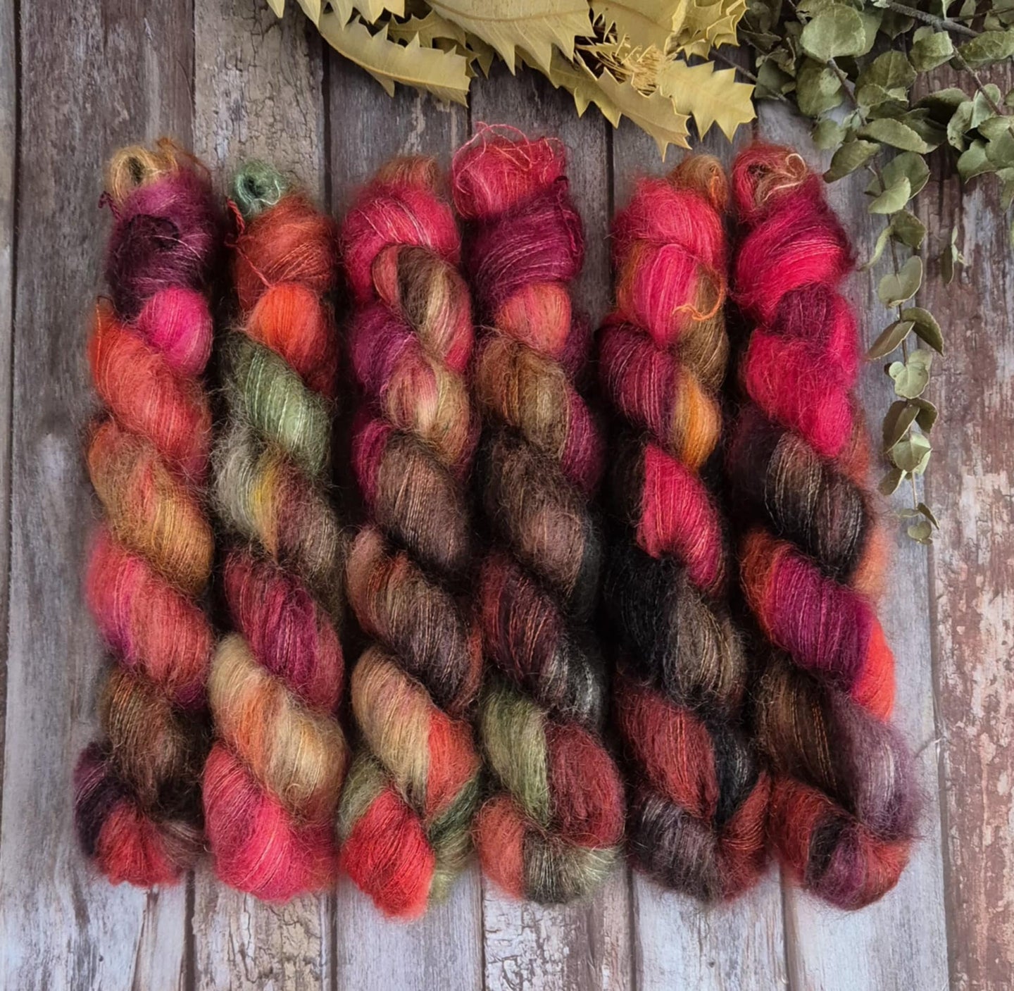 Autumn Glory (Sylph Lace 2ply - Kid Mohair/Mulberry Silk)