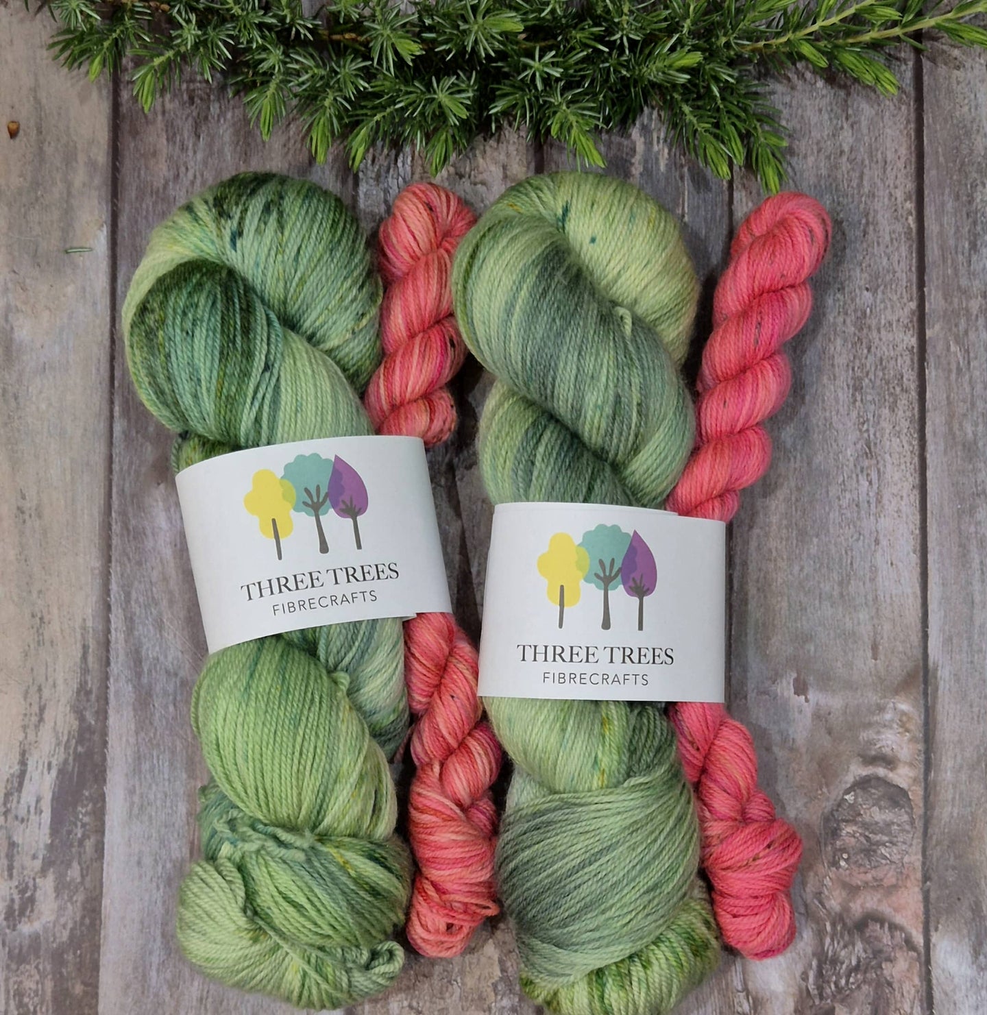 Lavender Leaf Sock Set (Fledgling 4ply Sock - SW Merino / Nylon)