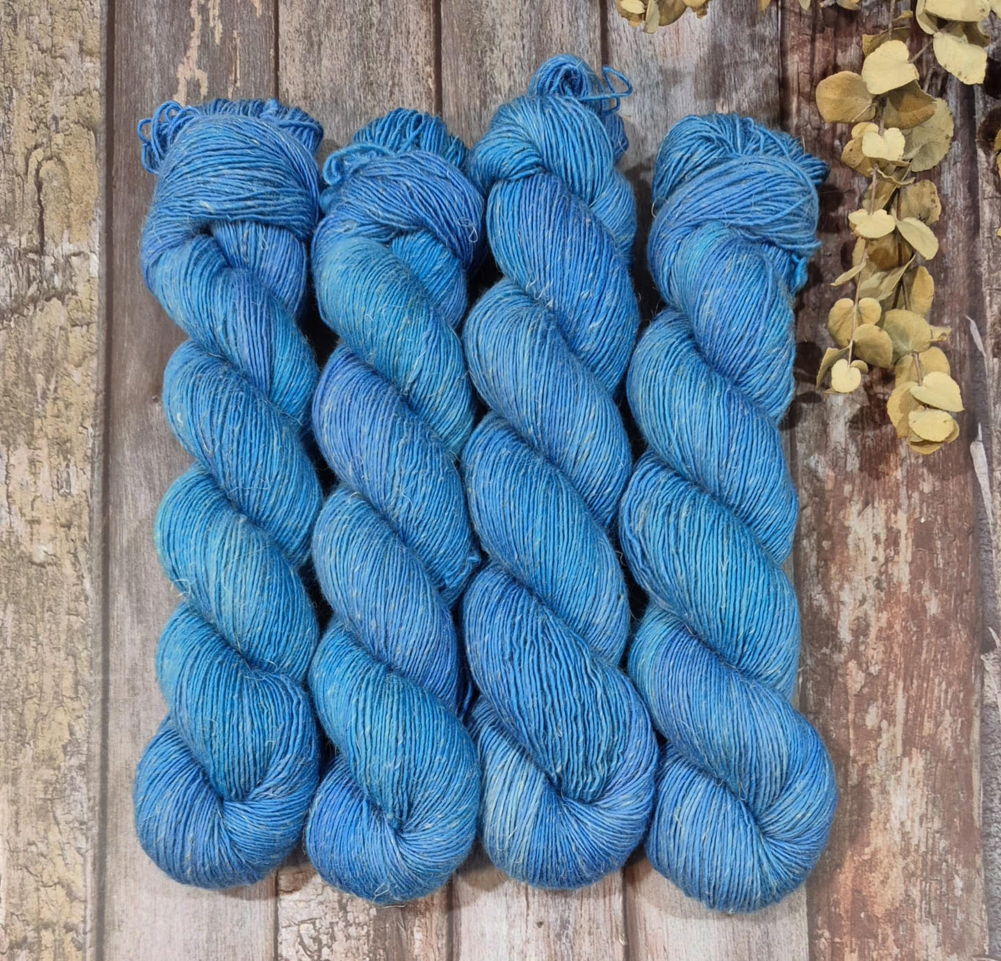 Morpho Blue (Nymph Singles - SW Merino / Linen) (Dyed as Ordered if Not in Stock)
