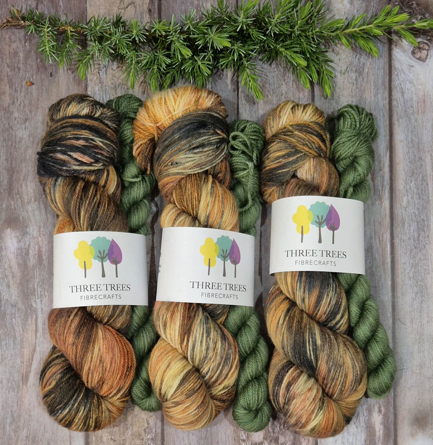 Murray River Walk & Rose Leaf Sock Set (Fledgling 4ply Sock - SW Merino / Nylon)