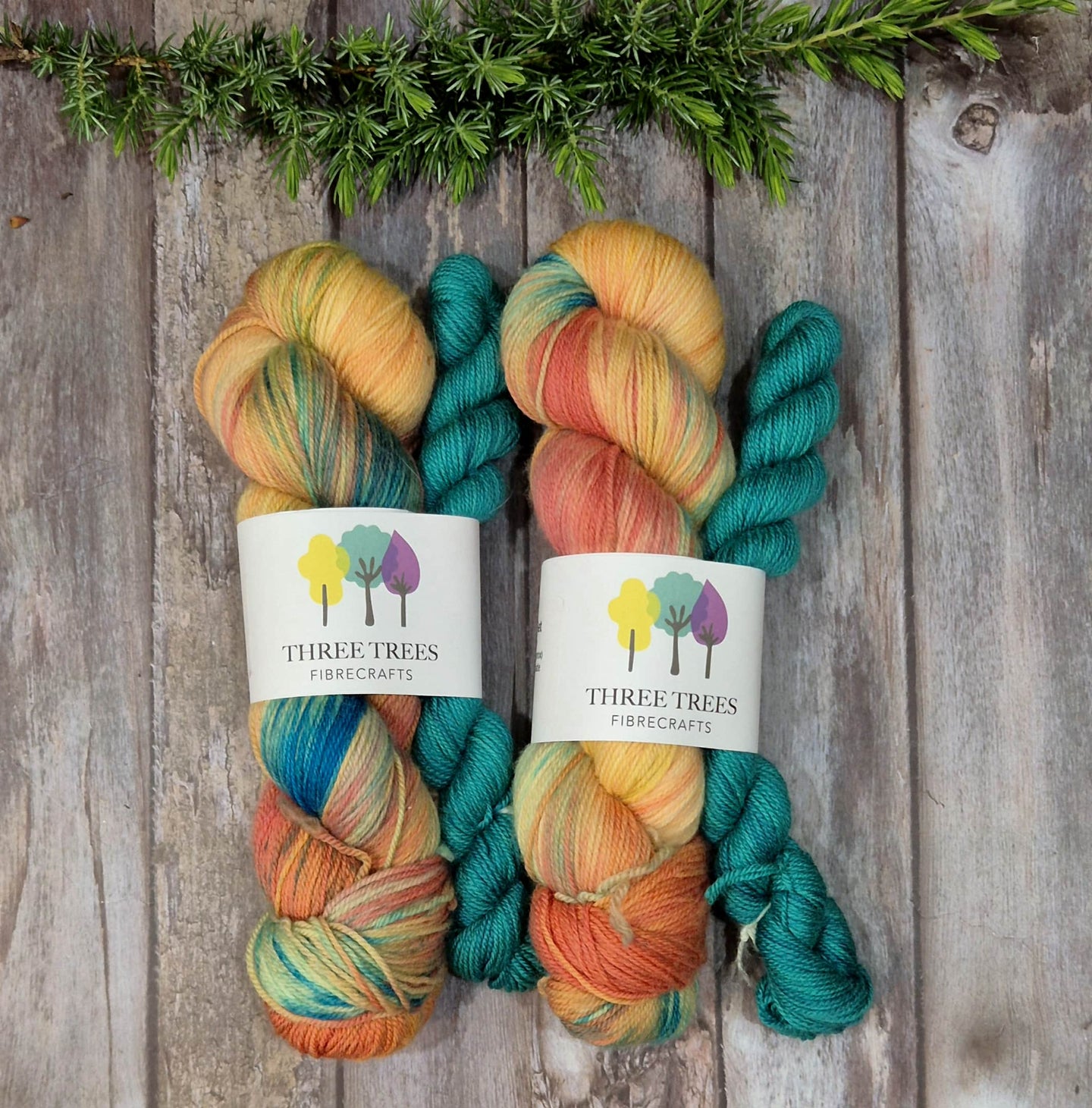 Papaver & Kingfisher Green Sock Set (Fledgling 4ply Sock - SW Merino / Nylon)