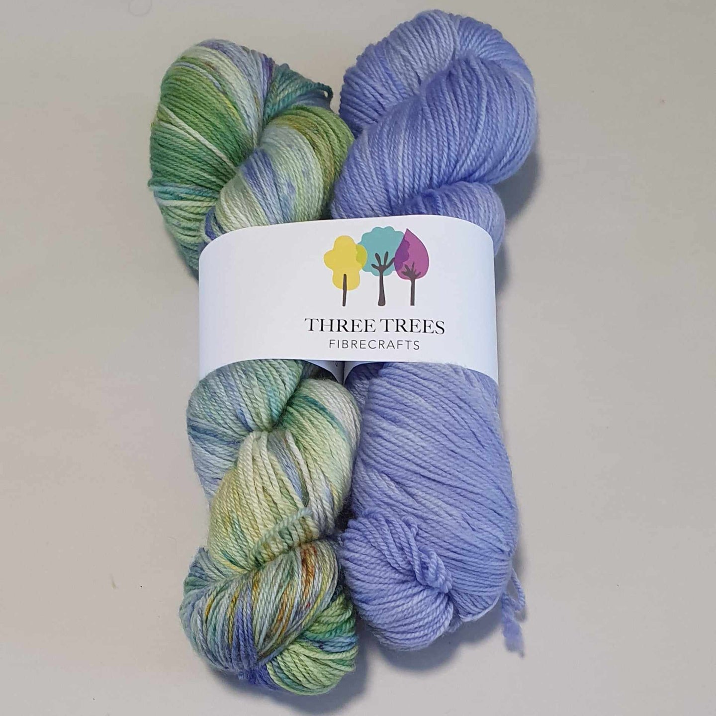 Perfect Pairing - Blue Lace/Delphinium (Fledgling 4ply Sock)