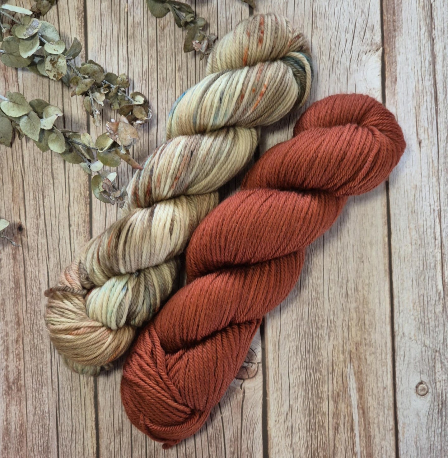 Perfect Pairing - Cajun Spice/Red-Winged Fairy Wren (Baa-Ram-Ewe 8ply DK)