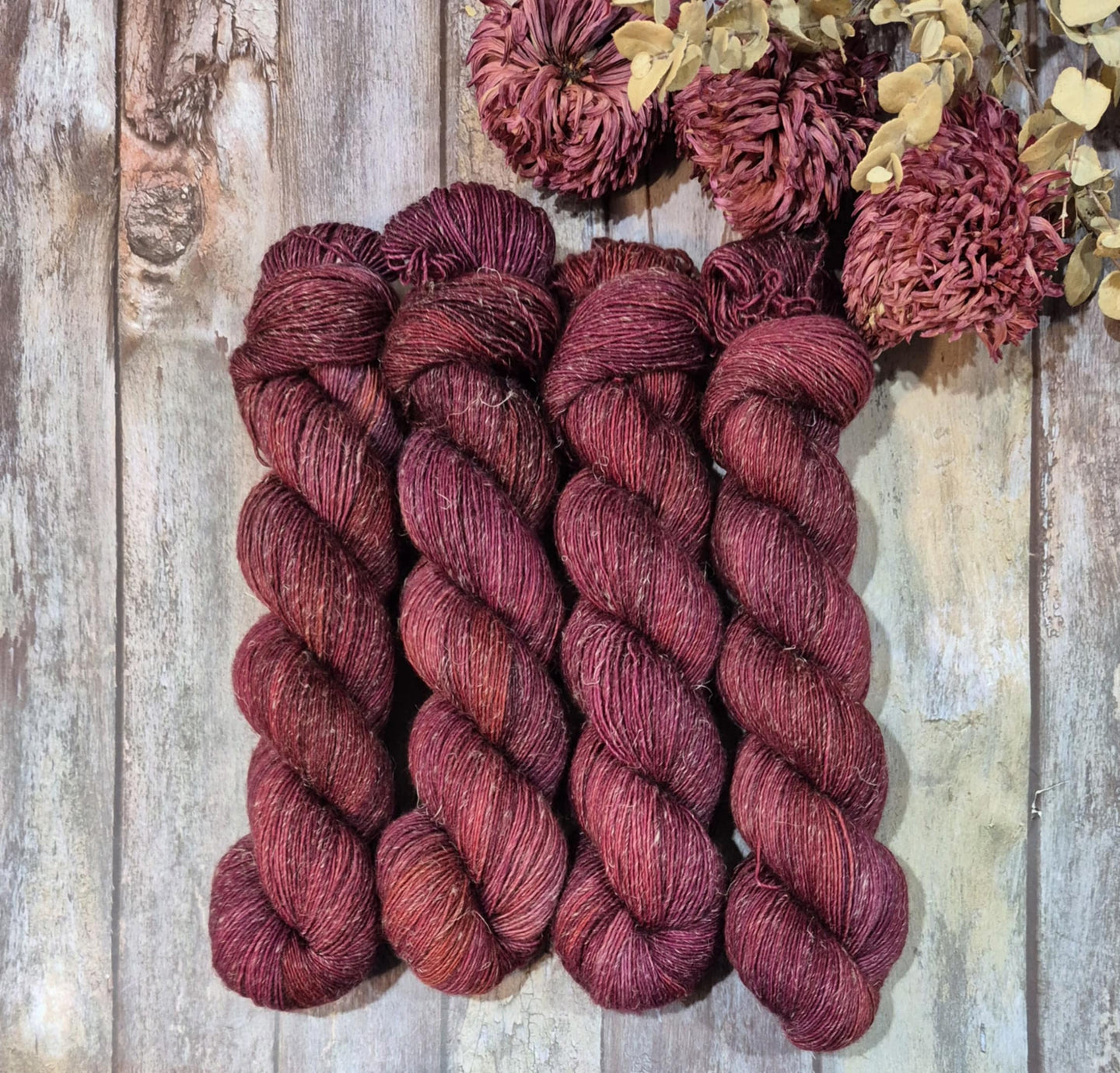 Purple Copper (Nymph Singles - SW Merino / Linen) (Dyed as Ordered if Not in Stock)