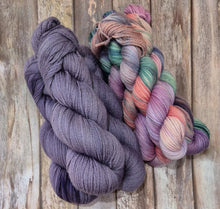 Load image into Gallery viewer, Fibonacci Cowl Set - Reverie &amp; Abalone (Sphinx Sport 5ply) (Dyed as Ordered if Not in Stock)
