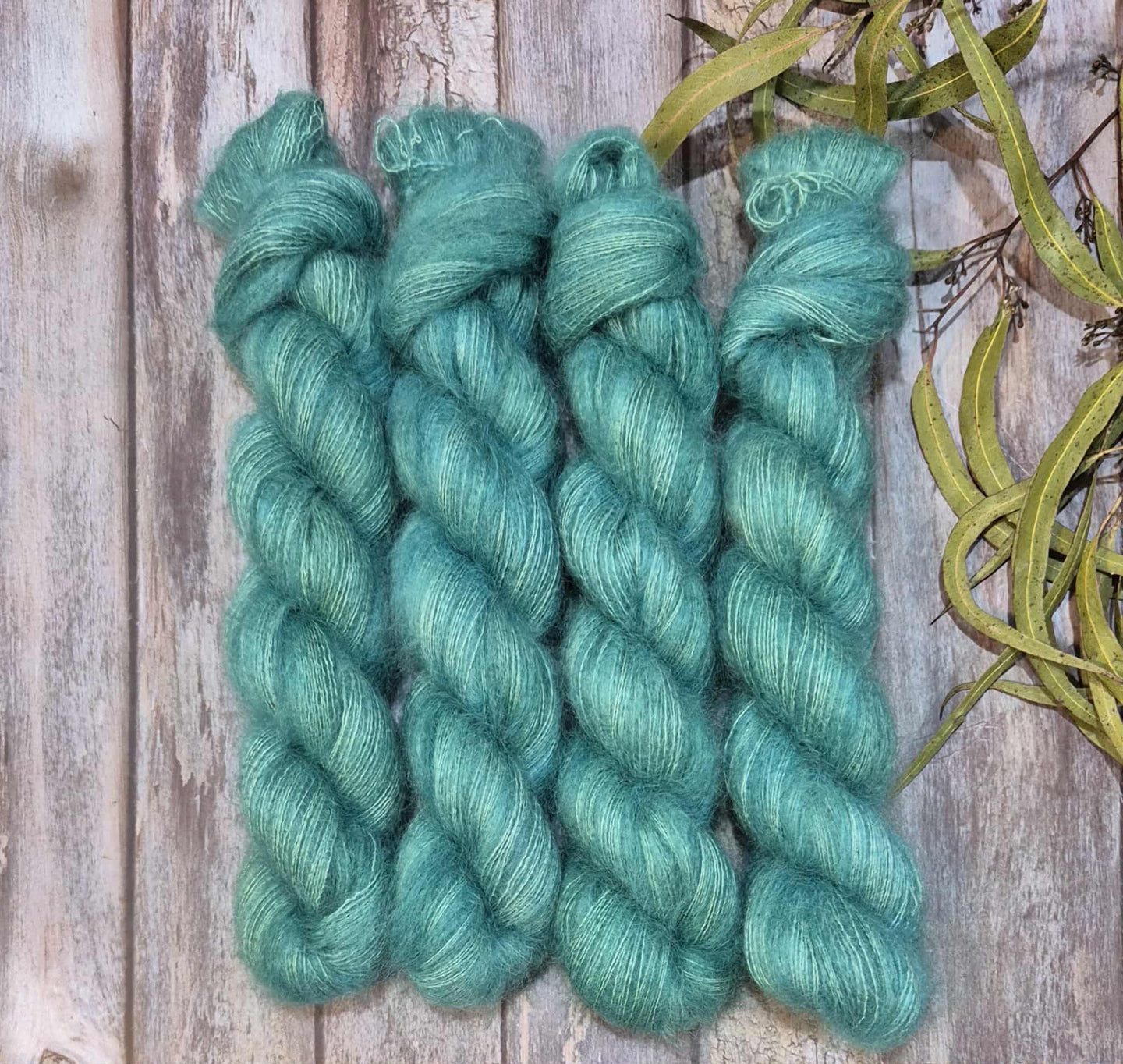 Rippling Green (Sylph Lace 2ply - Kid Mohair/Mulberry Silk)